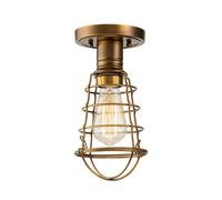 Luminosa Lighting Elstead Quoizel Mixon Semi Flush Ceiling Light Weathered Brass