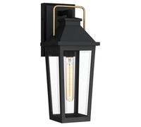 Netlighting Quoizel Outdoor Wall Lantern Black Brass IP44 1x E27 Netlighting Black