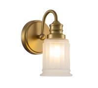 Quoizel Swell 1 Light Wall Light in Brass