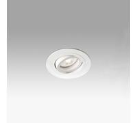 Netlighting Rad 1 Light Round Tiltable Recessed Spotlight White GU10 Netlighting White