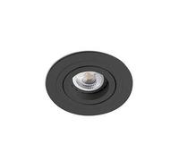 Netlighting Rad Tiltable Black recessed Downlight GU10 Netlighting Black