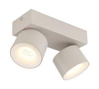 Netlighting Rae Twin Ceiling Spotlight Matt Sand 2x LED 3000K in Beige Netlighting Beige