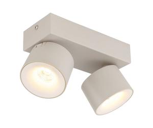 Netlighting Rae Twin Ceiling Spotlight Matt Sand 2x LED 3000K in Beige Netlighting Beige