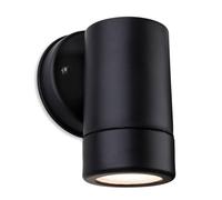 Netlighting Ravel 1 Light Single Outdoor Wall Light Black Resin IP44 GU10 Netlighting Black