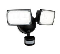 Netlighting Reflex LED Security 2 Light Wall with PIR Black IP54 Netlighting Black