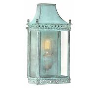 Netlighting Regents Park 1 Light Outdoor Wall Lantern Light Verdigris IP44 E27 in Green Netlighting Green