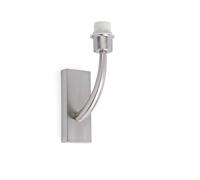 Netlighting Rem 1 Light Indoor Wall Light Satin Nickel Shade Not Included E27 in Grey Netlighting Grey