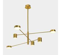 Netlighting Remdal Modern Multi Arm Pendant Ceiling Light LED 4000K in Gold Netlighting Gold
