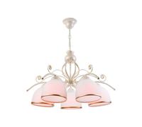 Netlighting Retro Multi Arm Pendant Ceiling Light White 5x E27 Netlighting White