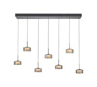 Paul Neuhaus LED hanging light Rika, 135 cm, glass, dimmable