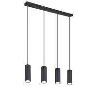 Netlighting Robby Bar Pendant Ceiling Light Matt Black 4x GU10 Netlighting Black