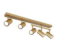 Netlighting Robby Ceiling Spotlight Bar Gold Colours Brushed 5x GU10 Netlighting Gold