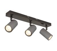 Netlighting Robby Ceiling Spotlight Bar Gunmetal 3x GU10 in Grey Netlighting Grey