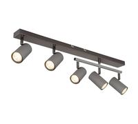 Netlighting Robby Ceiling Spotlight Bar Gunmetal 5x GU10 in Grey Netlighting Grey