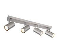 Netlighting Robby Ceiling Spotlight Bar Nickel Matt 4x GU10 in Grey Netlighting Grey