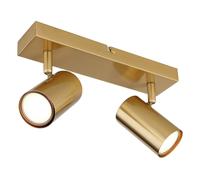 Netlighting Robby Twin Ceiling Spotlight Gold Colours Brushed 2x GU10 Netlighting Gold