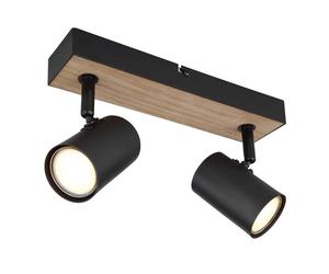 Netlighting Robby Twin Ceiling Spotlight Matt Black 2x GU10 Netlighting Black