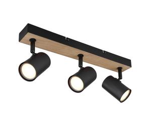 Netlighting Robby Twin Ceiling Spotlight Matt Black 3x GU10 Netlighting Black