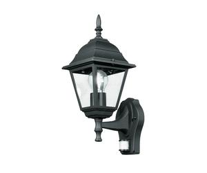 Netlighting ROMA Outdoor UP Wall Lanterns with Sensor Black IP44 19.5x35x14.6cm | Size: 19.5x35x14.6 cm Netlighting Black 19.5x35x14.6 cm