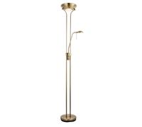 Netlighting Rome Mother & Child Floor Lamp Antique Brass Opal Glass G9 in Yellow Netlighting Yellow