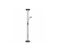Netlighting Rome Mother & Child Floor Lamp Black Chrome Opal Glass E27 Netlighting Black