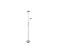 Netlighting Rome Mother & Child Floor Lamp Satin Chrome Opal Glass G9 in Grey Netlighting Grey
