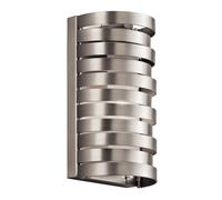 Netlighting Roswell 1 Light Indoor Wall Light Brushed Nickel G9 in Grey Netlighting Grey