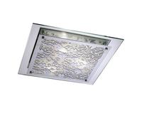 Netlighting Roveta Flush CeilingWall Lamp 3 Light E27 Polished Chrome in Grey Netlighting Grey