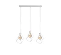 Netlighting Ruben Bar Pendant Ceiling Light White 60cm 3x E27 Netlighting White