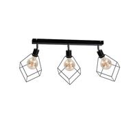 Netlighting Ruben Ceiling Spotlight Bar Black 63cm 3x E27 Netlighting Black