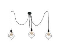 Netlighting Ruben Cluster Pendant Ceiling Light Black 3x E27 Netlighting Black