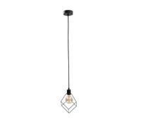 Netlighting Ruben Wire Frame Pendant Ceiling Light Black 22cm 1x E27 Netlighting Black