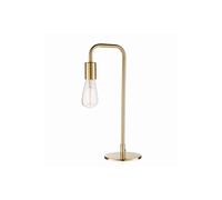 Netlighting Rubens 1 Light Table Lamp Satin Brushed Gold Plate E27 Netlighting Gold