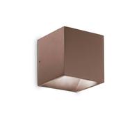 Netlighting Rubik Integrated LED Outdoor Up Down Wall Lamp Coffee 730Lm 4000K IP54 in Brown Netlighting Brown
