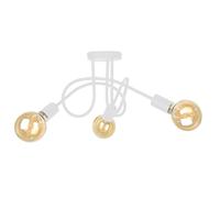 Luminosa Lighting Luminosa Rumba Multi Arm Semi Flush Ceiling Light White, 50Cm, 3X E27