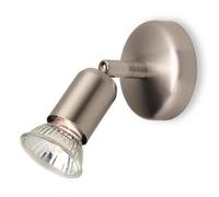 Netlighting Runner 1 Light Single Spotlight Brushed Steel GU10 in Grey Netlighting Grey