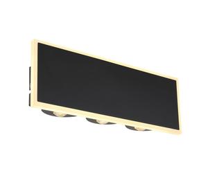 Netlighting Saidy 9x25cm Integrated LED Wall Lamp Matt Black LED 3000K | Size: 9x25 cm Netlighting Black 9x25 cm