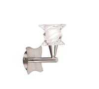 Netlighting Salomon Wall Lamp Switched 1 Light G9 Satin Nickel in Grey Netlighting Grey