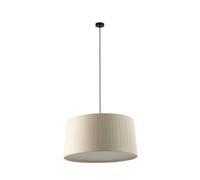 Netlighting Samba Simple Cylindrical Pendant Ceiling Light Matt Black Beige 3x E27 Netlighting Beige