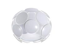 Netlighting Santina Modern 1 Light Wall Lamp E27 in White Netlighting White