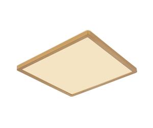 Netlighting Sapana 30cm Square Ceiling Light Brass Coloured IP44 LED in Yellow Netlighting Yellow