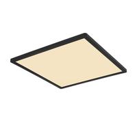 Netlighting Sapana 42cm Square Flush Ceiling Light Black IP44 LED 3000K Netlighting Black