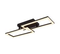 Netlighting Sapena 62x20cm Semi Flush Ceiling Light Matt Black 2x LED 3000K | Size: 62x20 cm Netlighting Black 62x20 cm