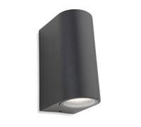 Netlighting Scenic 2 Light Up Down Wall Light Gun Metal IP44 GU10 in Grey Netlighting Grey