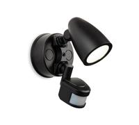 Netlighting Security Outdoor Integrated LED PIR Motion Sensor Wall Spotlight Black IP54 Netlighting Black
