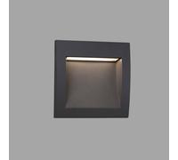 Netlighting Sedna LED Outdoor Recessed Wall Light Dark Grey IP65 Netlighting Dark Grey