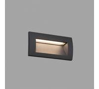Netlighting Sedna LED Outdoor Recessed Wall Light Dark Grey IP65 Netlighting Dark Grey