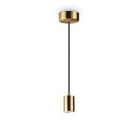 Netlighting Set Up Slim Pendant Ceiling Light Brass in Yellow Netlighting Yellow