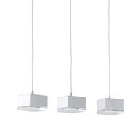 Netlighting Seth Modern Bar Pendant Ceiling Light LED 3000K in Silver Netlighting Silver