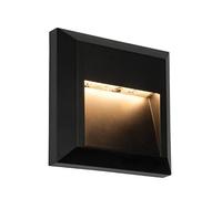 Netlighting Severus Integrated LED 1 Light Outdoor Wall Light Black Abs Plastic Clear IP65 Netlighting Black